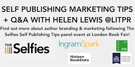 Self Publishing Marketing Tips & Q&A with Helen Lewis at LitPR primary image