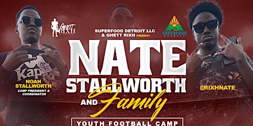 Imagem principal do evento Nate Stallworth & Family Youth Football Camp