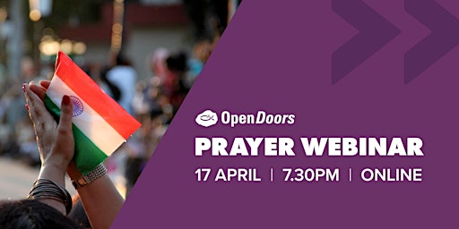 Hauptbild für Open Doors Prayer Webinar - April