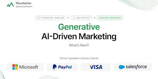 Generative AI-Driven Marketing: What's Next? primary image