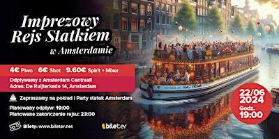 Imprezowy Rejs Stakiem | Amsterdam 2024