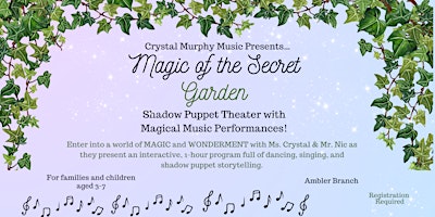 Imagen principal de Shadow Puppet Theater with Crystal Murphy Music