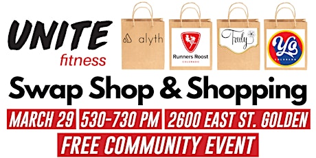 Unite Fitness Swap Shop & Shopping with Local Golden Businesses!