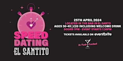 Imagen principal de Singles event - Speed Dating Age 30 - 45. MEN ONLY. LADIES SOLD OUT.