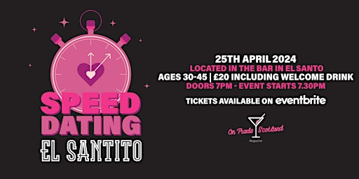 Primaire afbeelding van Singles event - Speed Dating Age 30 - 45. MEN ONLY. LADIES SOLD OUT.