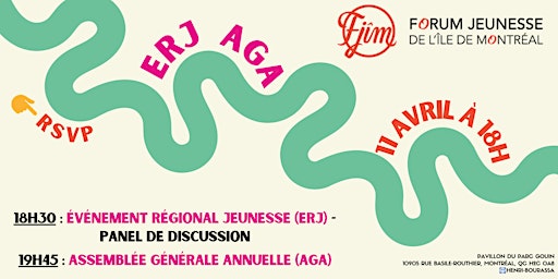 Hauptbild für Événement régional jeunesse et AGA du Forum jeunesse de l'Île de Montréal