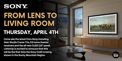 Imagem principal do evento Sony Happy Hour: From Lens to Living Room