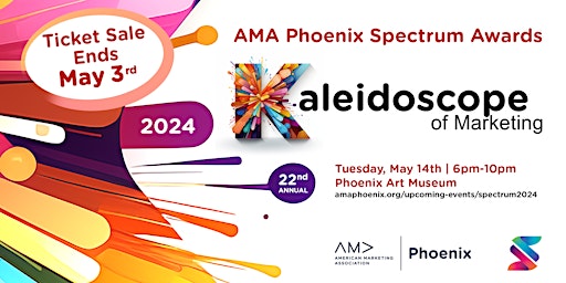 Immagine principale di AMA Phoenix 2024 Spectrum Awards - ATTEND THE EVENT/PURCHASE TICKETS 