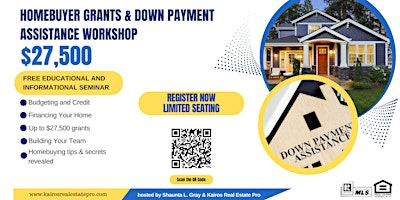 Unlock Your Dream Home: $27,500 Down Payment Assistance Workshop primary image