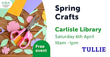 Spring Crafts with Tullie at Carlisle Library primary image