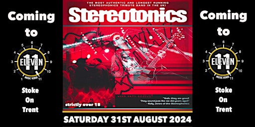 Imagem principal do evento Stereotonics live at Eleven Stoke