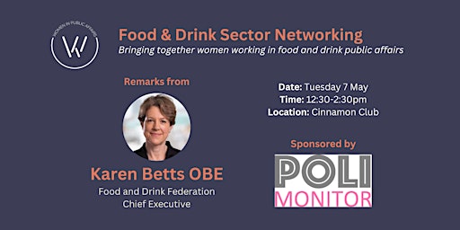 WiPA x PoliMonitor Food and Drink Sector Networking primary image