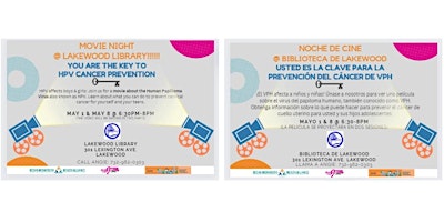 Movie Night @ Lakewood Library- You Are the Key to HPV Prevention primary image