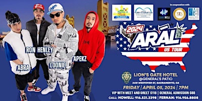 Imagen principal de 2024 ARÁL US Tour -  Sacramento: ABRA, APEKZ, LOONIE, & RON HENLEY