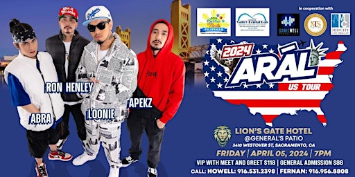 Immagine principale di 2024 ARÁL US Tour -  Sacramento: ABRA, APEKZ, LOONIE, & RON HENLEY 