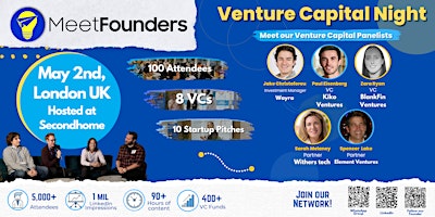 Imagem principal de MeetFounders Venture Capital Night (May 2024- London) In-Person Event