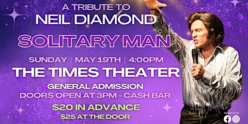 Imagen principal de Solitary Man, Tribute to Neil Diamond - Sunday Show