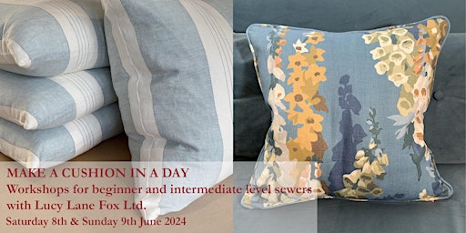 Imagem principal do evento Make a cushion in a day with Lucy Lane Fox Ltd