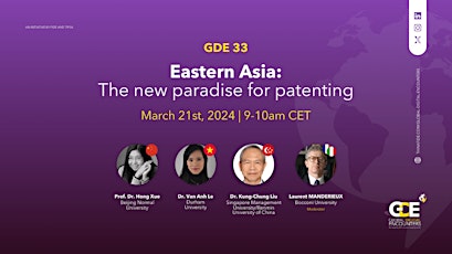 GDE 33: Eastern Asia:  The new paradise for patenting primary image