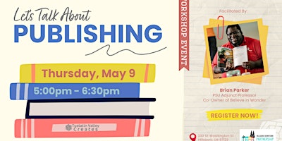 TVC Professional Workshop Series: "Let’s Talk About Publishing primary image