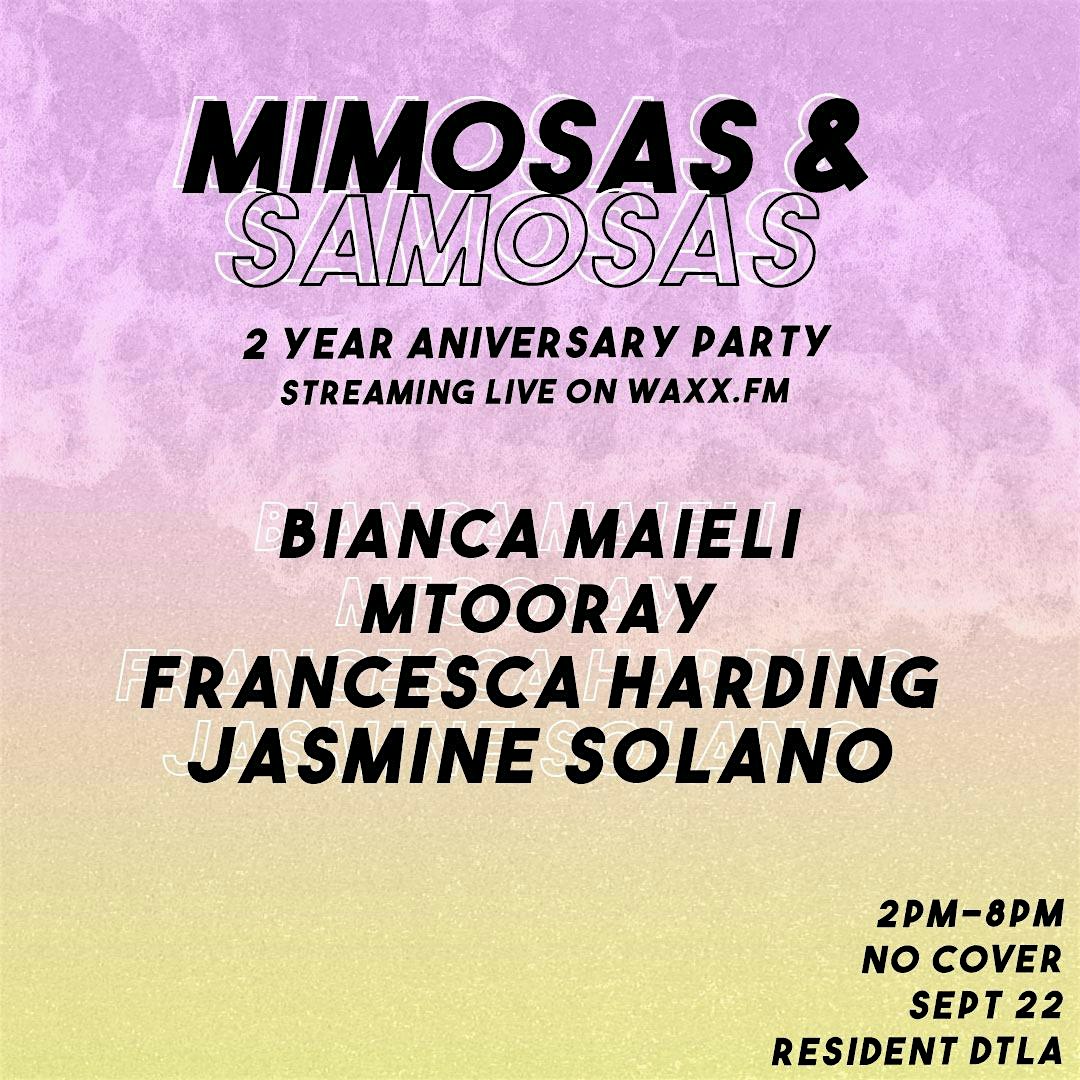 Mimosas & Samosas 2 YR Anniversary Party