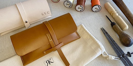 Monogrammed Leather Glasses / Sunglasses Case primary image
