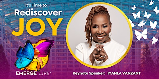 Imagem principal do evento Rediscover Joy at EMERGE Live! with Iyanla Vanzant