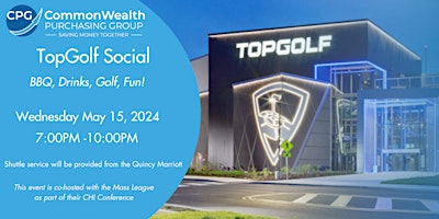 Primaire afbeelding van CPG's 2024 Annual Golf Tournament at Topgolf