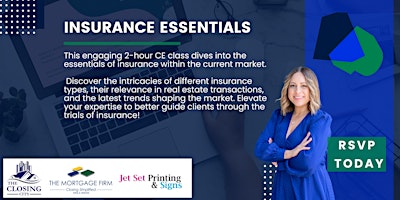 Immagine principale di Insurance Essentials (2 real estate CE credits) 