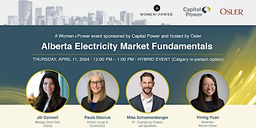 Imagen principal de Alberta Electricity Market Fundamentals - IN PERSON