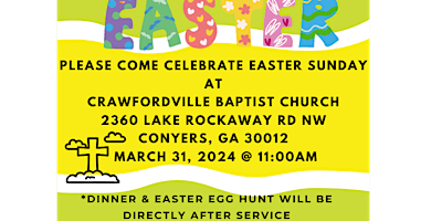 Imagem principal do evento Crawfordville's Annual Easter Egg Hunt