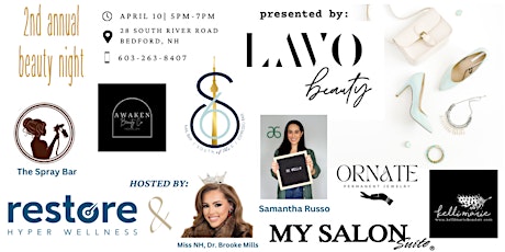 LAVO Beauty Night Hosted by Restore Hyper Wellness - Bedford & Miss NH!