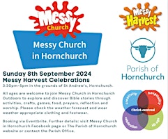 Imagen principal de Messy Church in Hornchurch Harvest Celebrations  8.9.24