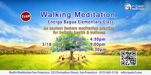 Primaire afbeelding van 7-Day Walking Meditation Class (Energy Bagua)