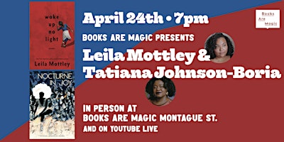 Imagem principal do evento In-Store: Poetry Night w/ Leila Mottley & Tatiana Johnson-Boria