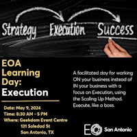 Hauptbild für EO San Antonio Accelerator Learning Day: Execution