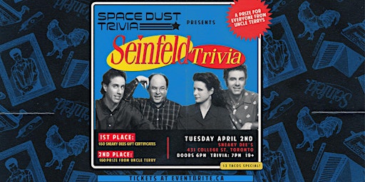 Immagine principale di Seinfeld Trivia At Sneaky Dees 