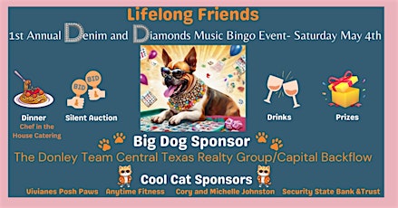 Lifelong Friends Presents Denim and Diamonds Music Bingo Event