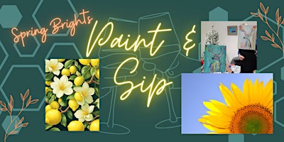 Imagem principal do evento Spring Brights Paint and Sip  - wine included