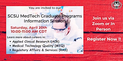 Immagine principale di SCSU MedTech Graduate Programs Information Session 