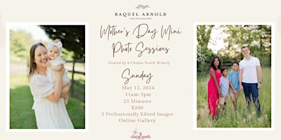 Imagem principal do evento Mother's Day Mini Photo Sessions with Raquel Arnold