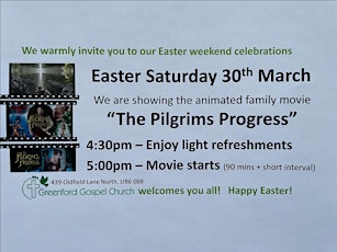 Easter Saturday Film - The Pilgrim's Progress