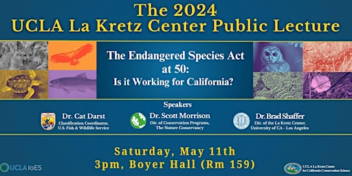 Image principale de The 2024 UCLA La Kretz Center Public Lecture