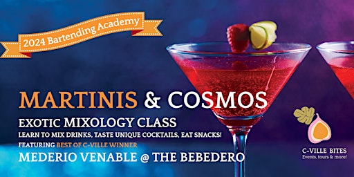 MARTINIS & COSMOS MIXOLOGY CLASS primary image