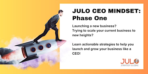 JULO CEO Mindset: VIRTUAL  (Wed PM Class) primary image