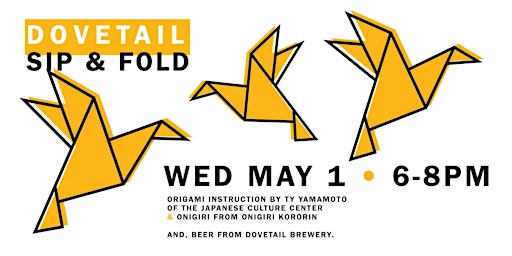 Primaire afbeelding van Dovetail Brewery Sip 'N Fold Origami Night