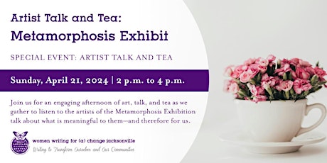 Imagem principal do evento Artist Talk and Tea: Metamorphosis