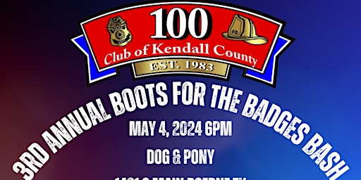 Image principale de 3rd Annual Boots for the Badges Bash