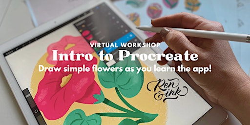 Hauptbild für Intro to Procreate Illustration: Draw simple flowers as you learn the app!