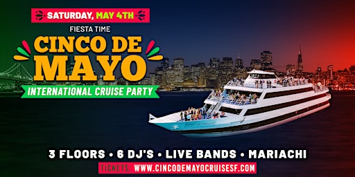 Imagem principal de Fiesta • 5 de Mayo Cruise Party celebration